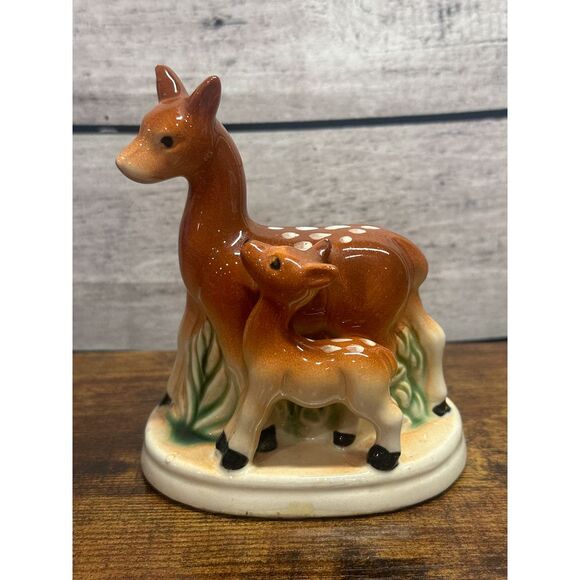 Vintage‎ MCM Japan Deer Ceramic Planter - Picture 1 of 5
